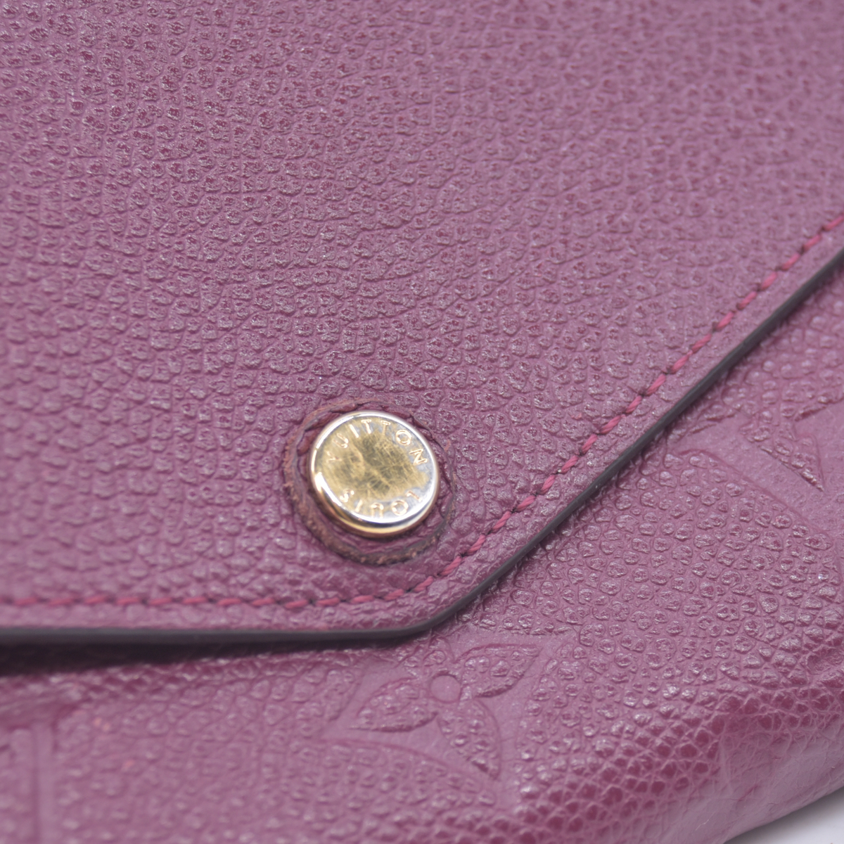 $1060 2016 Louis Vuitton Empreinte Sarah Wallet NM Burgundy CA4116