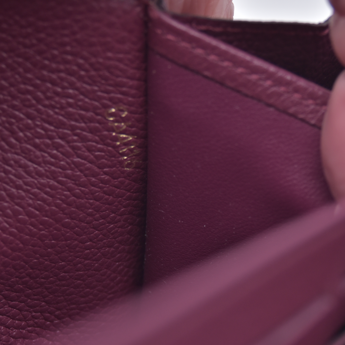$1060 2016 Louis Vuitton Empreinte Sarah Wallet NM Burgundy CA4116