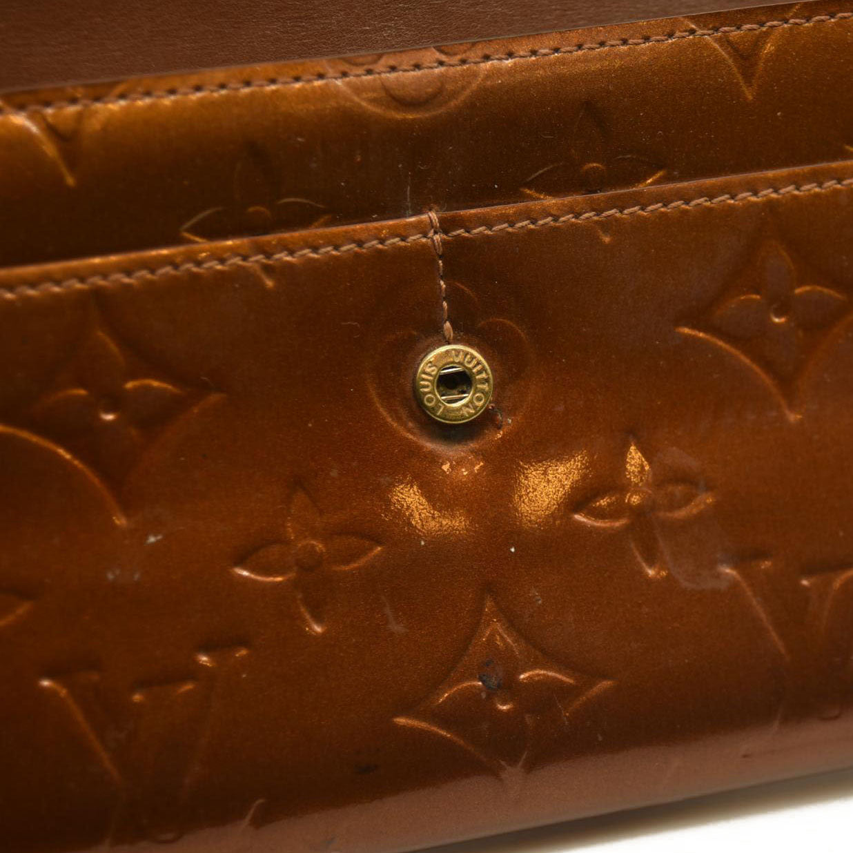 Louis Vuitton  Vernis Sarah Wallet Bronze TH0091