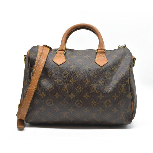 $1980 Louis Vuiton Monogram Speedy Bandouliere 30 DU4191 2011