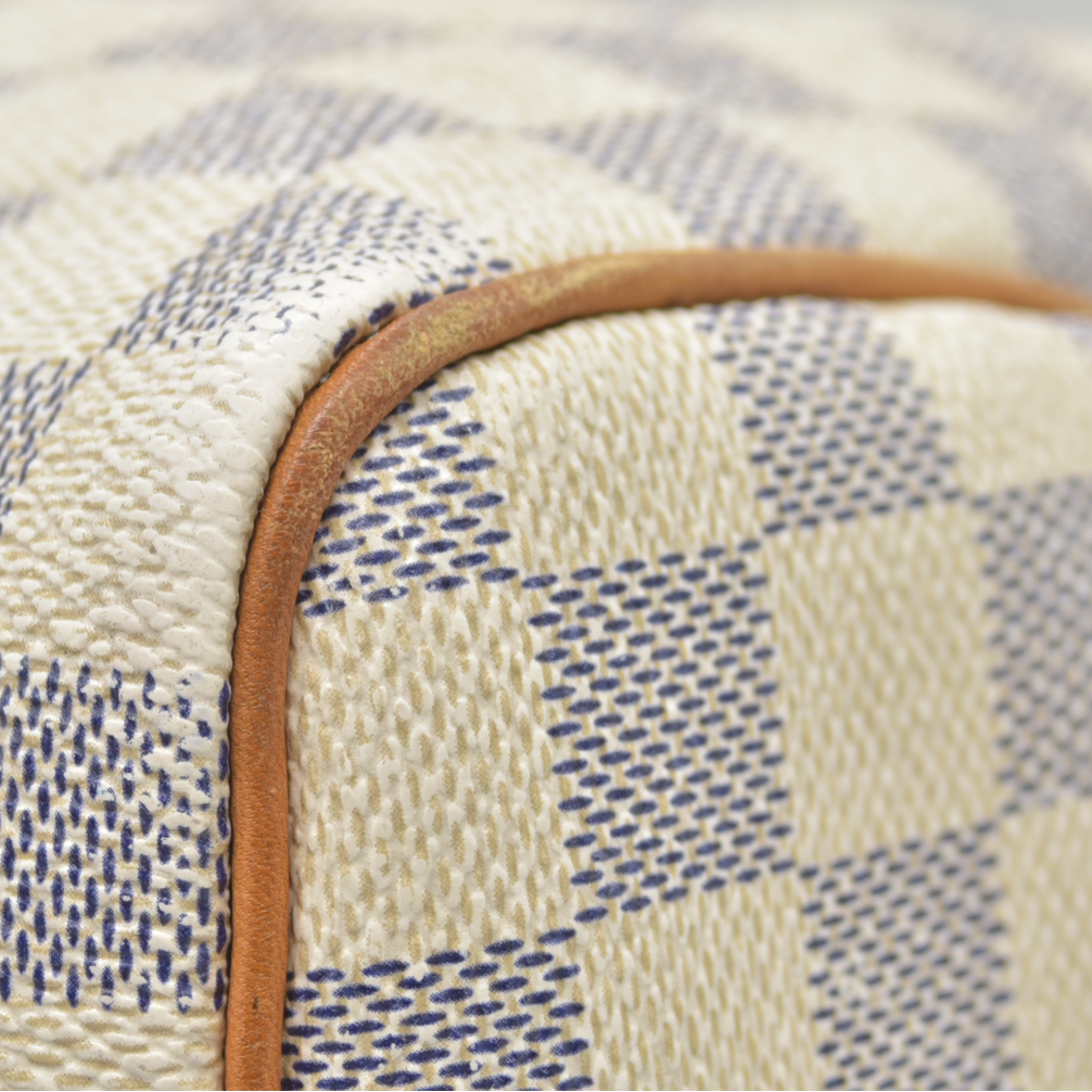 $1980 Louis Vuitton Damier Azur Speedy Bandouliere 30 SD0193 2013