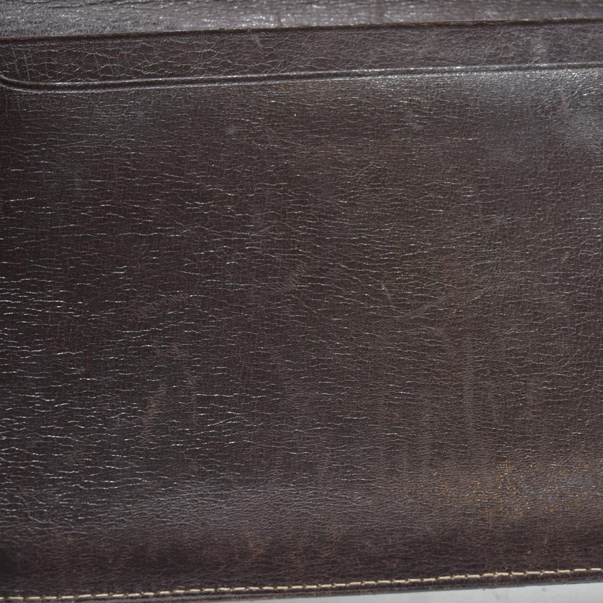 CELINE Wallet Long C Macadam Horse Carriage Leather Canvas Brown