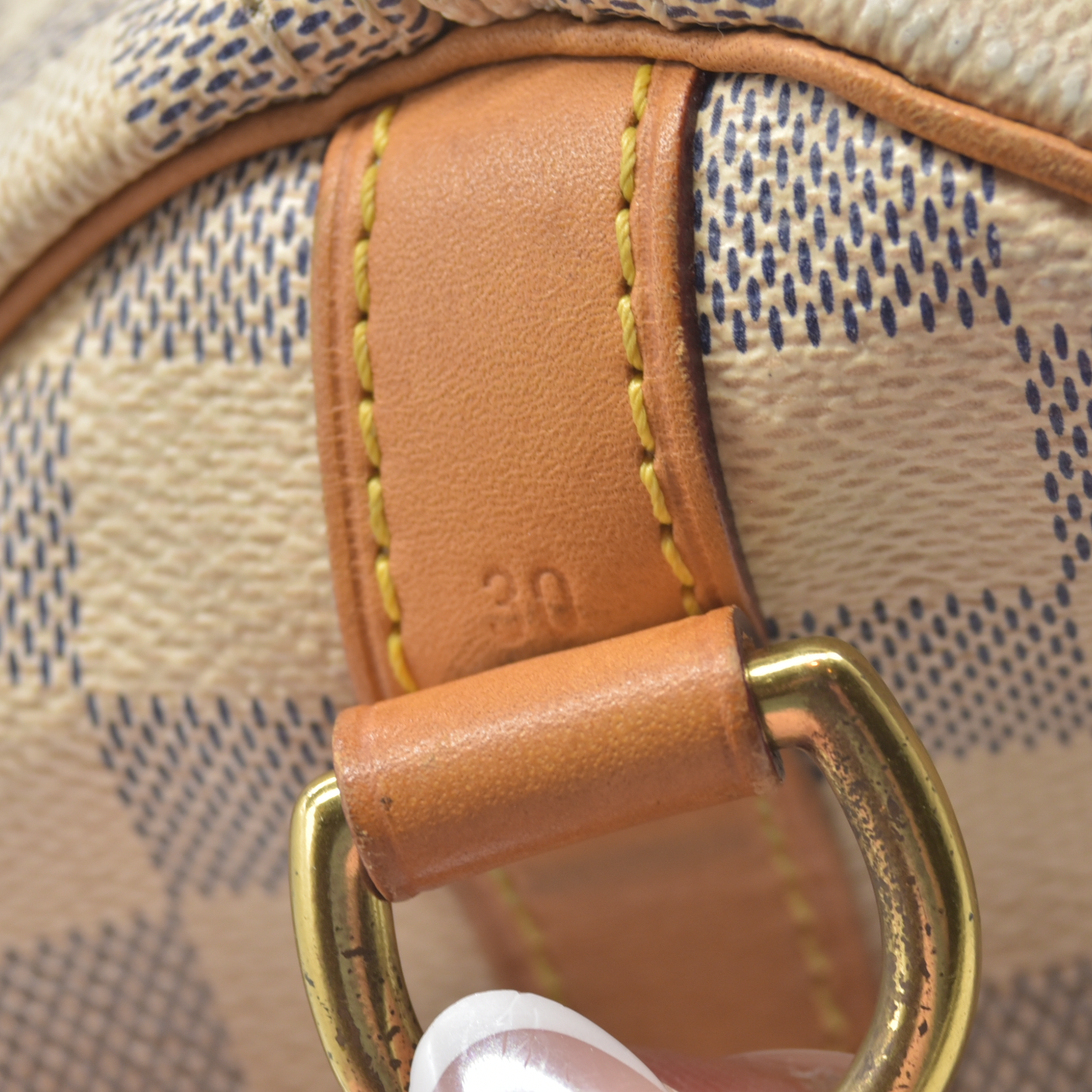 $1980 2015 Louis Vuitton Damier Azur Speedy Bandouliere 30 SP1105