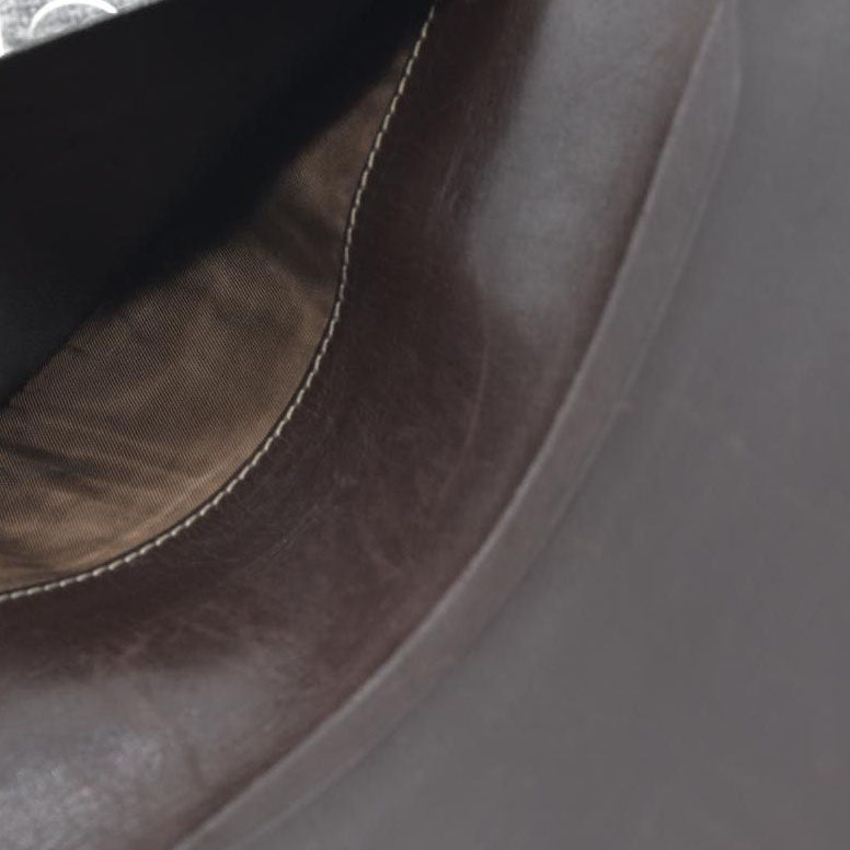 CELINE Wallet Long C Macadam Horse Carriage Leather Canvas Brown