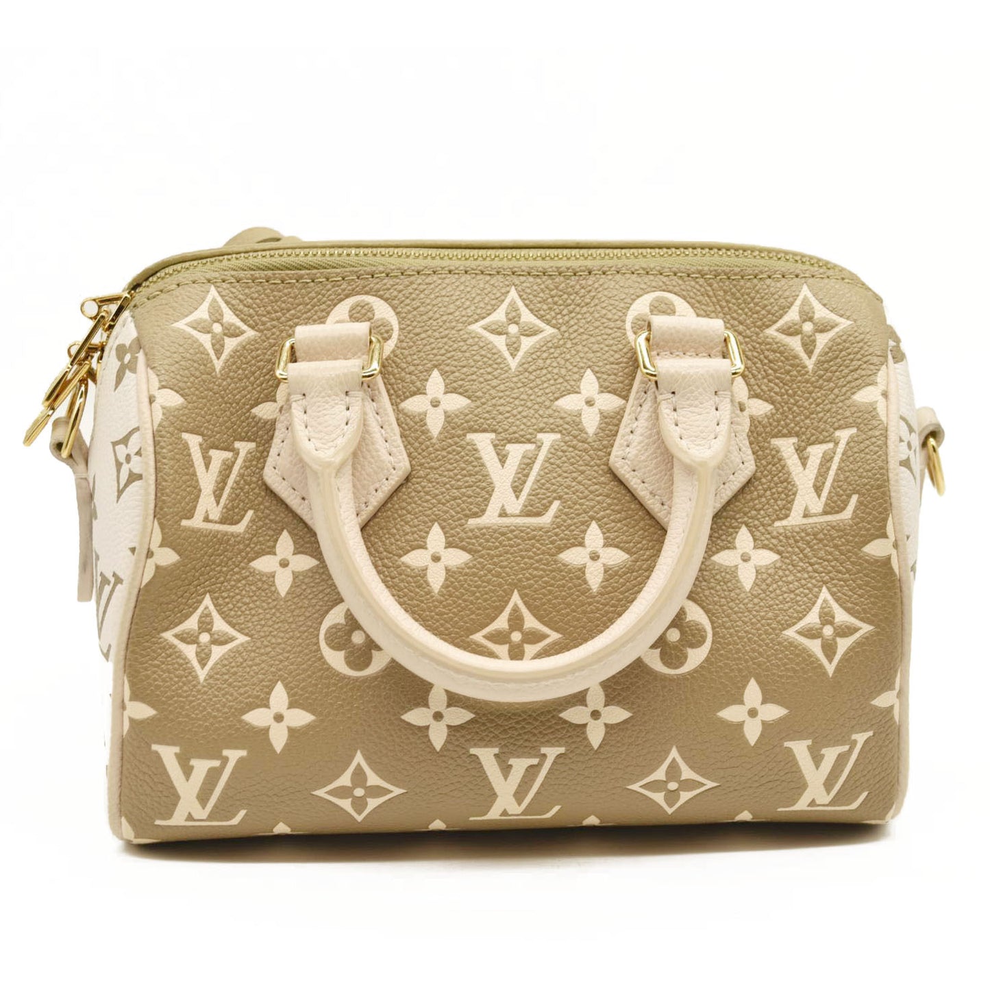 LOUIS VUITTON Empreinte Monogram Spring in the City Speedy Bandouliere 20 Kaki Beige Cream