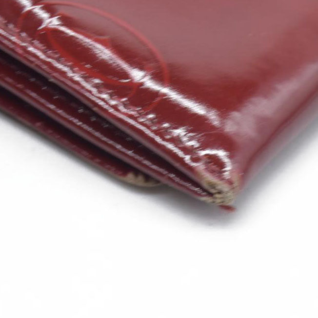Cartier Patent Leather Continental Wallet