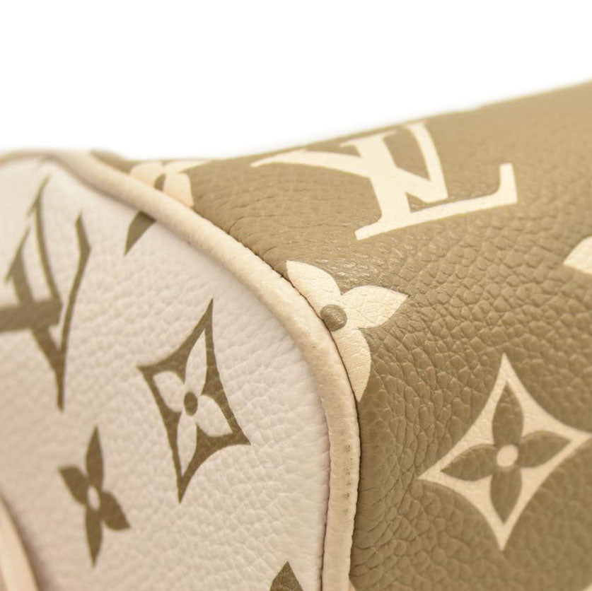 LOUIS VUITTON Empreinte Monogram Spring in the City Speedy Bandouliere 20 Kaki Beige Cream