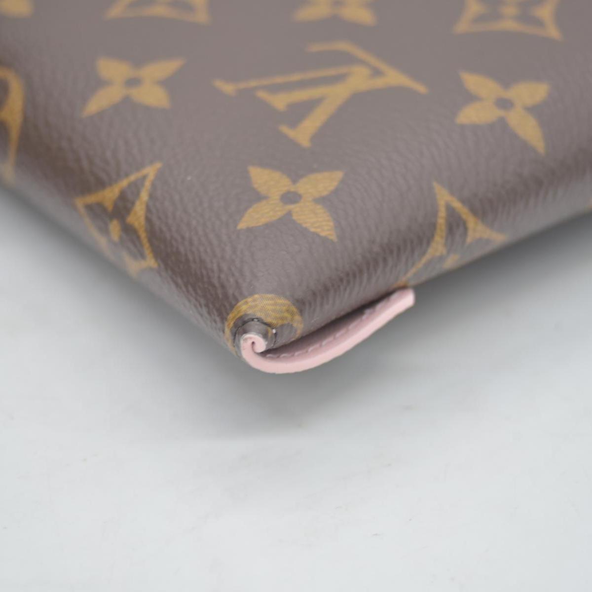 $845 Louis Vuitton Monogram Large Kirigami Pochette Insert Rose Ballerine