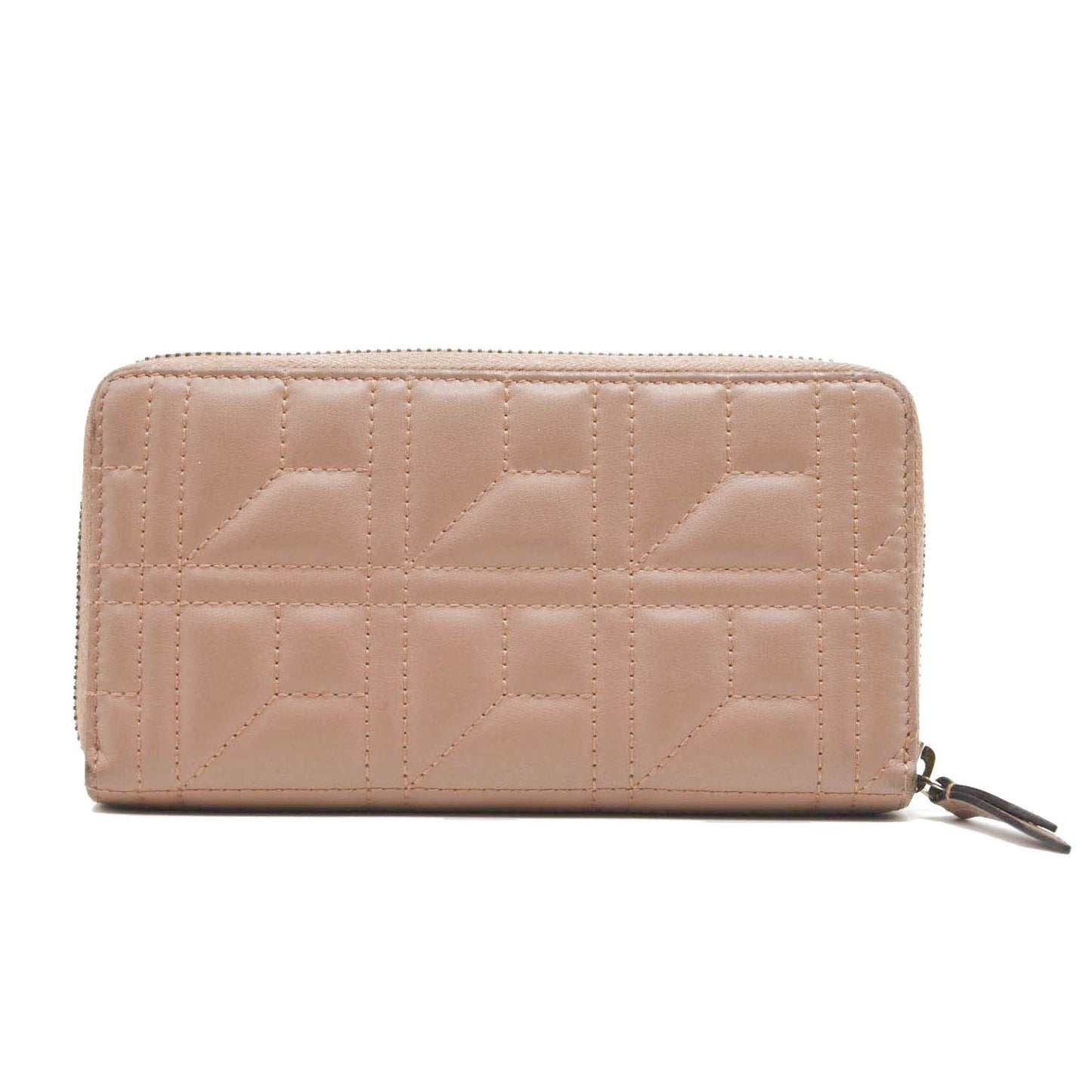 GUCCI Calfskin Matelasse Pearly GG Marmont Zip Around Wallet Porcelain Rose