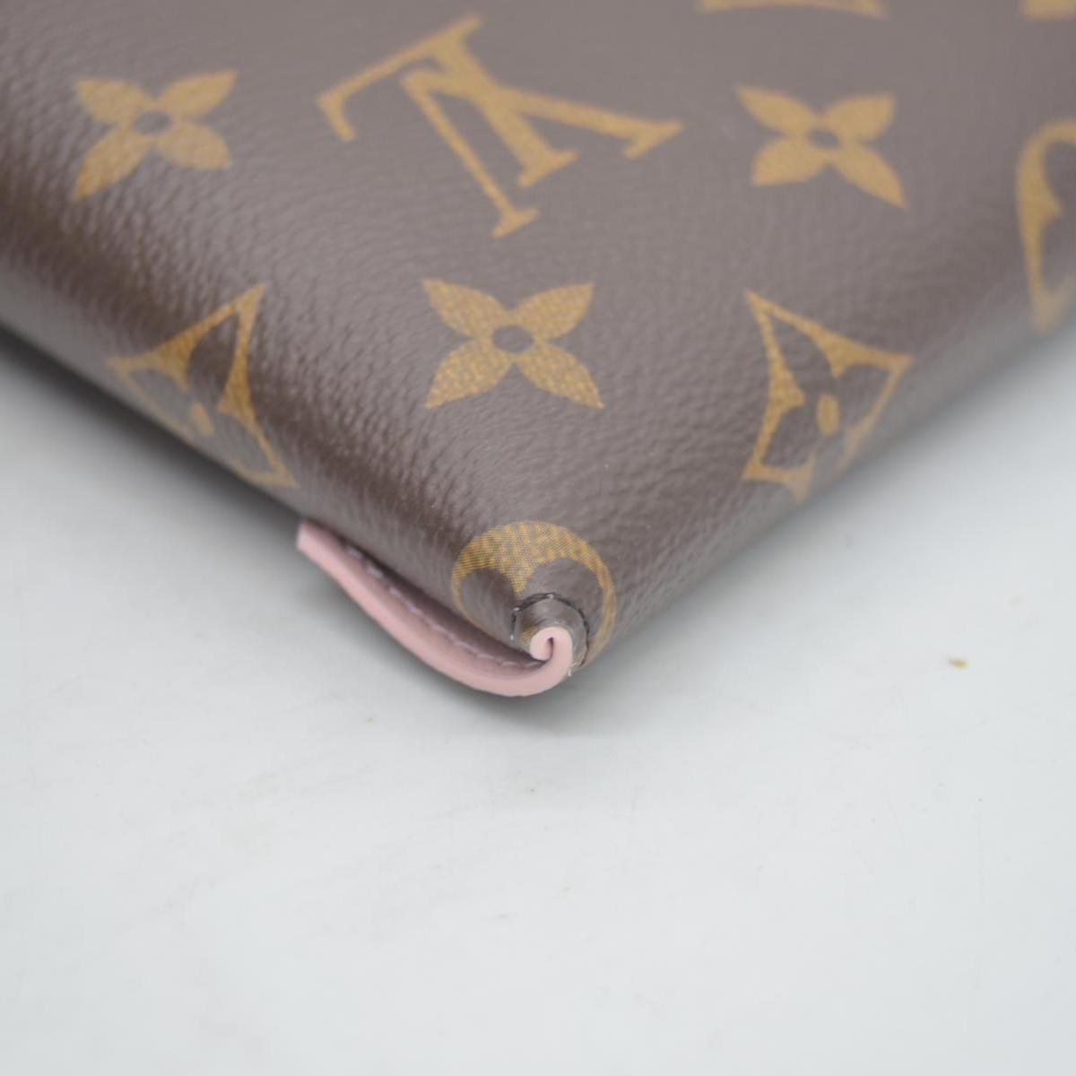$845 Louis Vuitton Monogram Large Kirigami Pochette Insert Rose Ballerine
