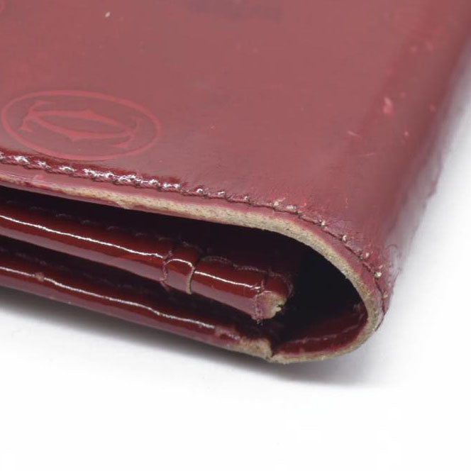 Cartier Patent Leather Continental Wallet