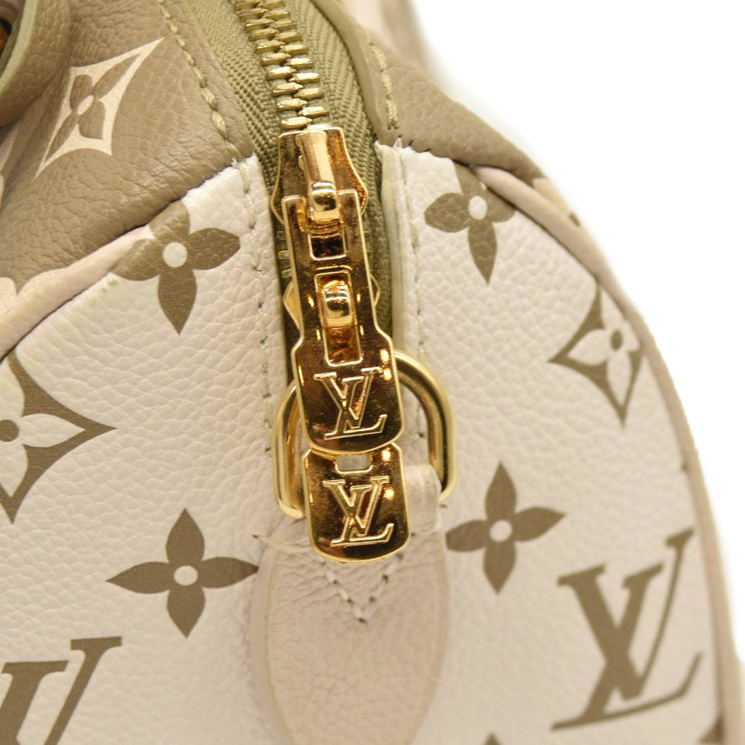 LOUIS VUITTON Empreinte Monogram Spring in the City Speedy Bandouliere 20 Kaki Beige Cream