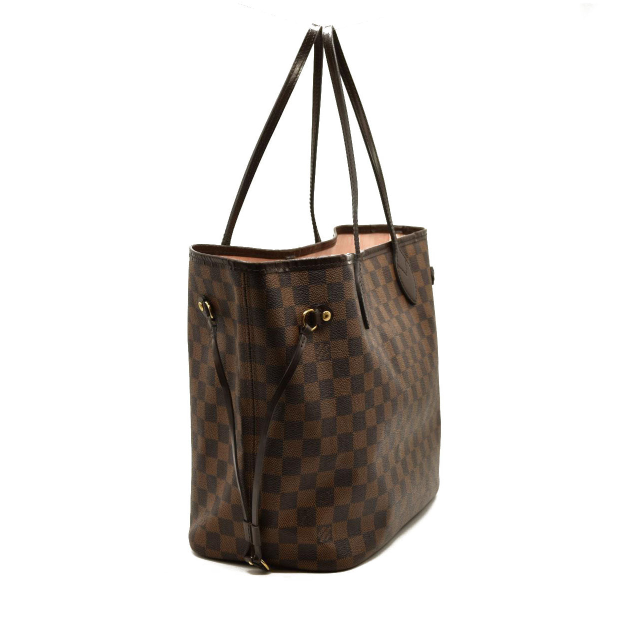 Louis Vuitton  Damier Ebene Neo Neverfull MM Rose Ballerine AR41