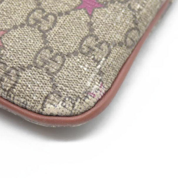 $380 GUCCI GG Spreme Star Coin Case