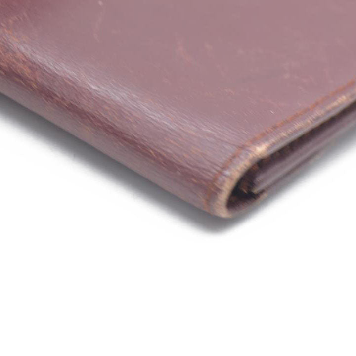 Must de Cartier Leather Bifold Long Wallet Bordeaux