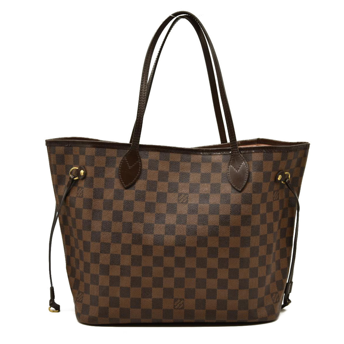 Louis Vuitton  Damier Ebene Neo Neverfull MM Rose Ballerine AR41