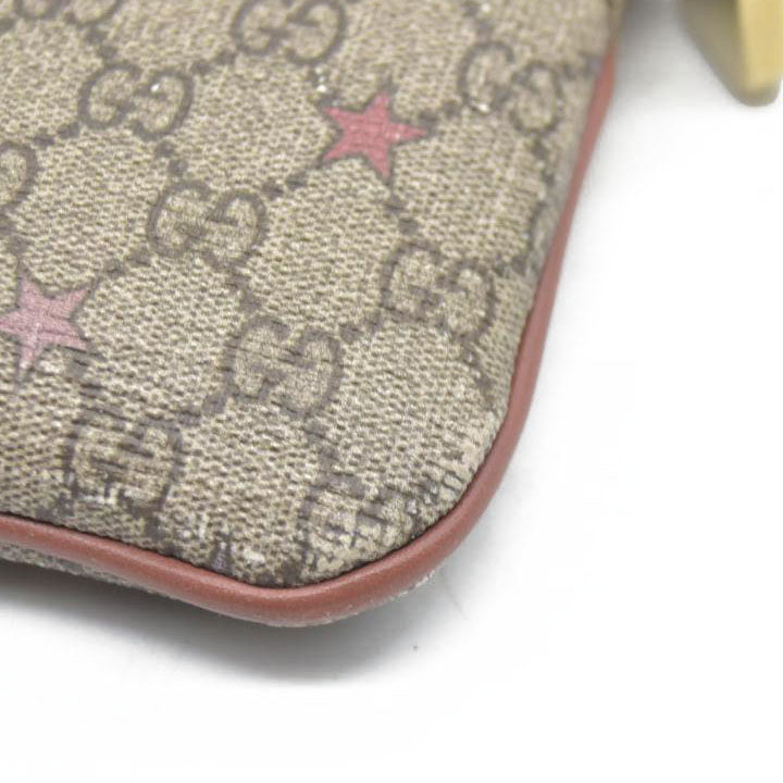 $380 GUCCI GG Spreme Star Coin Case