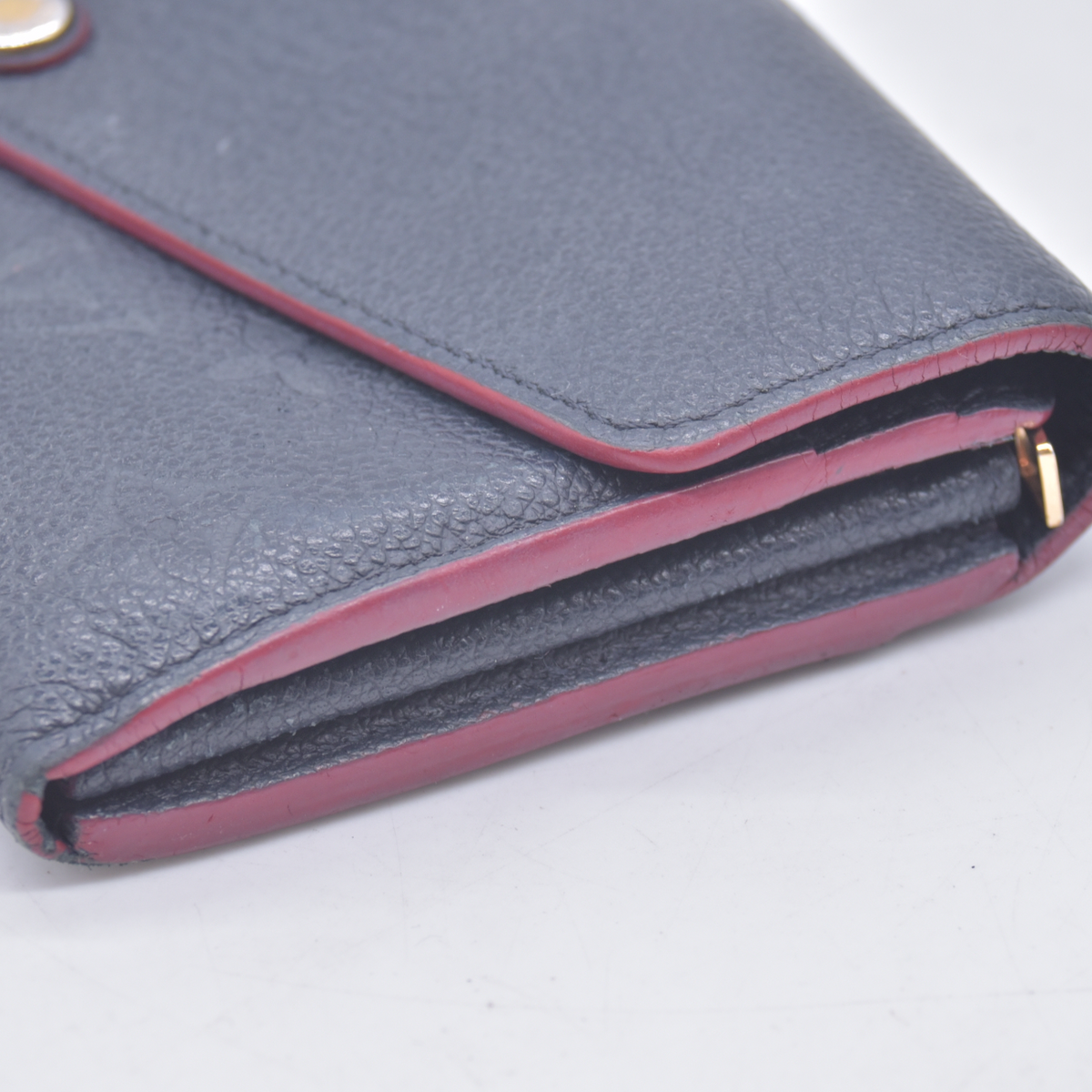 $1060 2016 Louis Vuitton Empreinte Sarah Wallet NM Marine Rouge CA4186 10021097