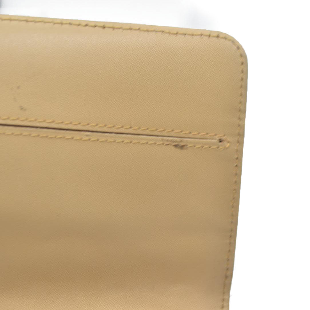 CELINE Bi-fold Long Wallet Brown Macadam Billfold PVC