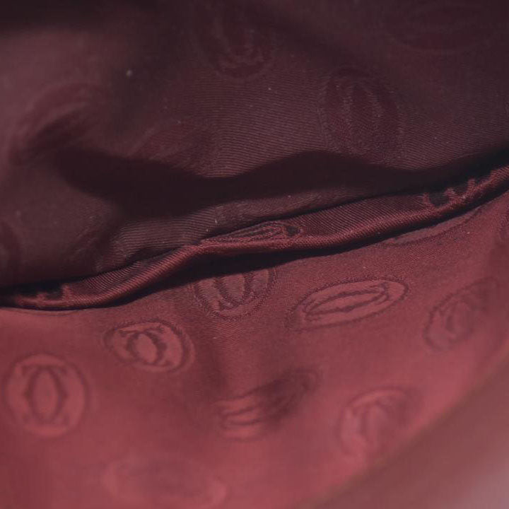 Must de Cartier Leather Bifold Long Wallet Bordeaux