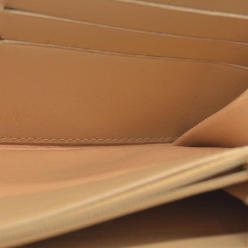 CELINE Bi-fold Long Wallet Brown Macadam Billfold PVC