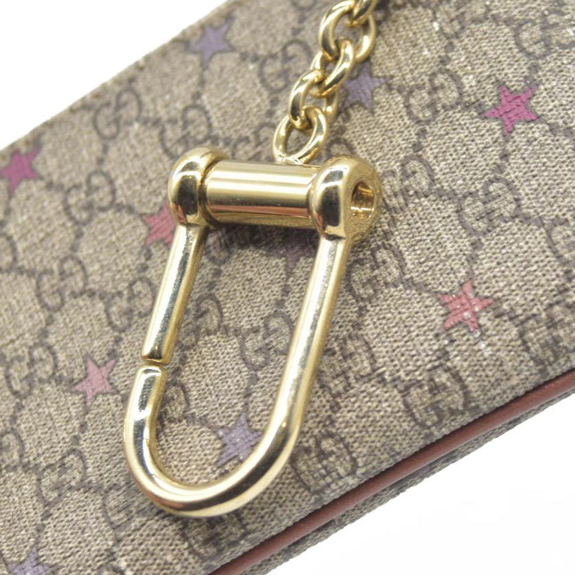 $380 GUCCI GG Spreme Star Coin Case
