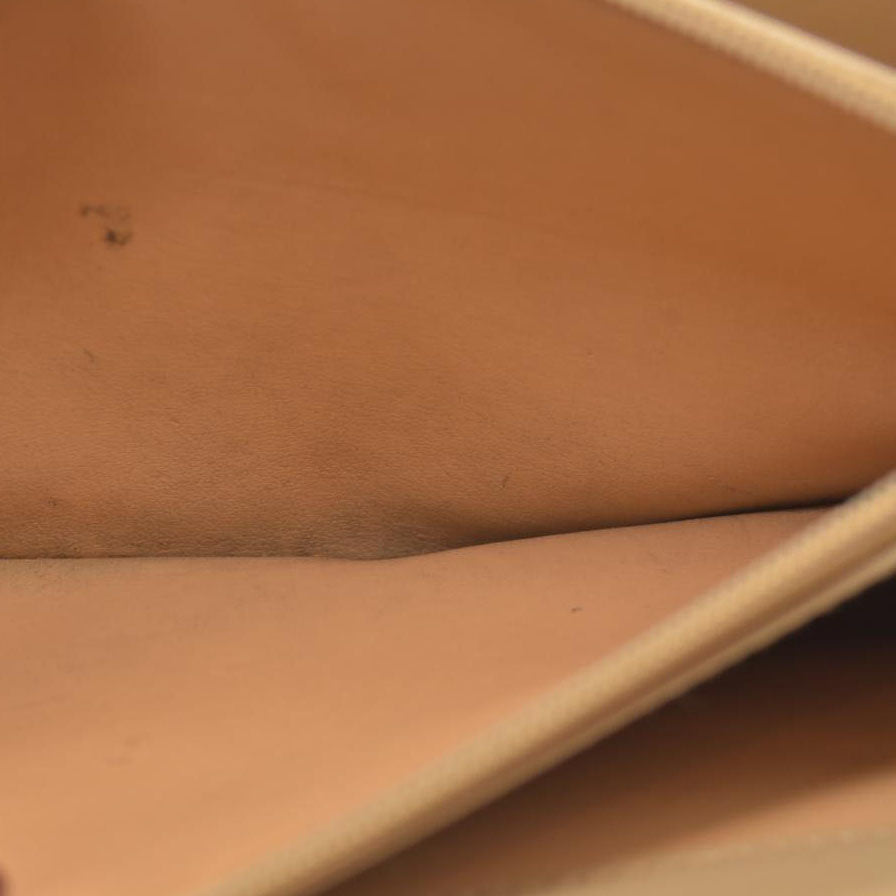 CELINE Bi-fold Long Wallet Brown Macadam Billfold PVC