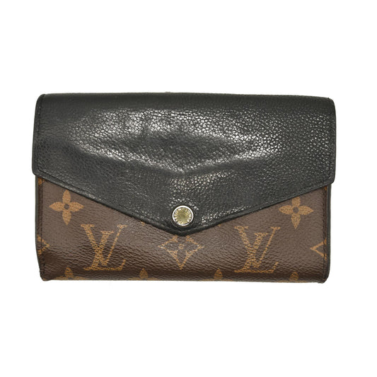 Louis Vuitton  Monogram Pallas Compact Wallet Black CA0166