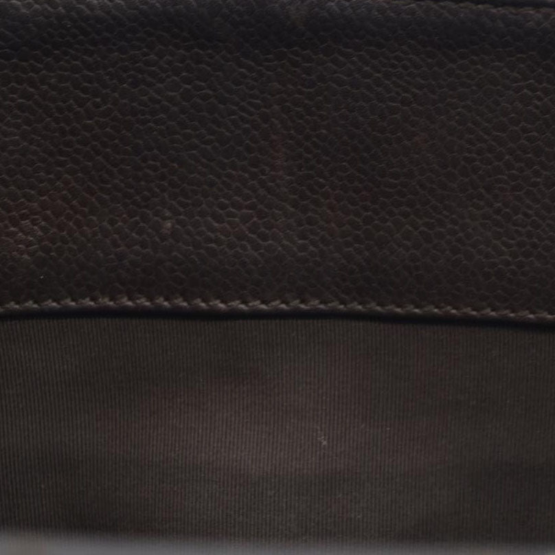 AUCTION $2900 Chanel  Caviar Quilted Grand Shopping Tote GST Brown Silver Hardware 2009