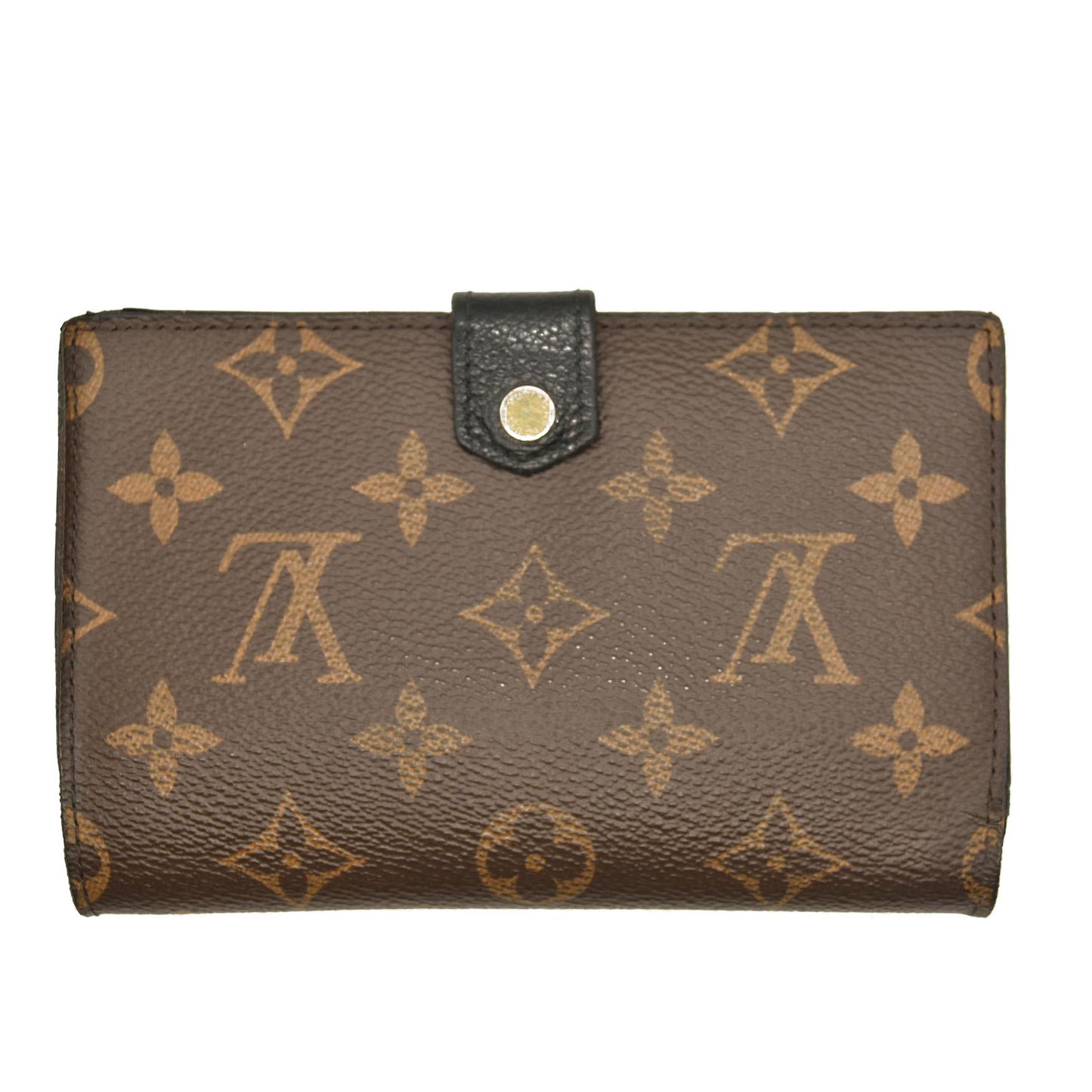 Louis Vuitton  Monogram Pallas Compact Wallet Black CA0166