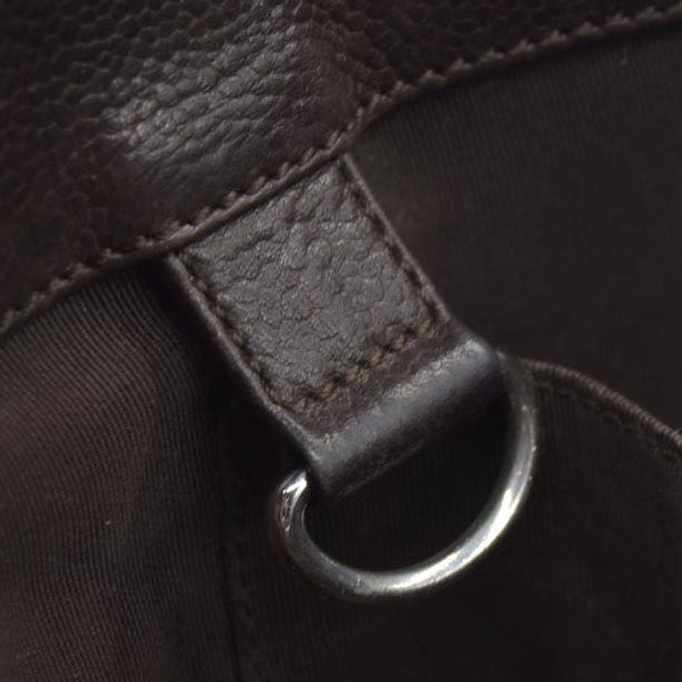 AUCTION $2900 Chanel  Caviar Quilted Grand Shopping Tote GST Brown Silver Hardware 2009