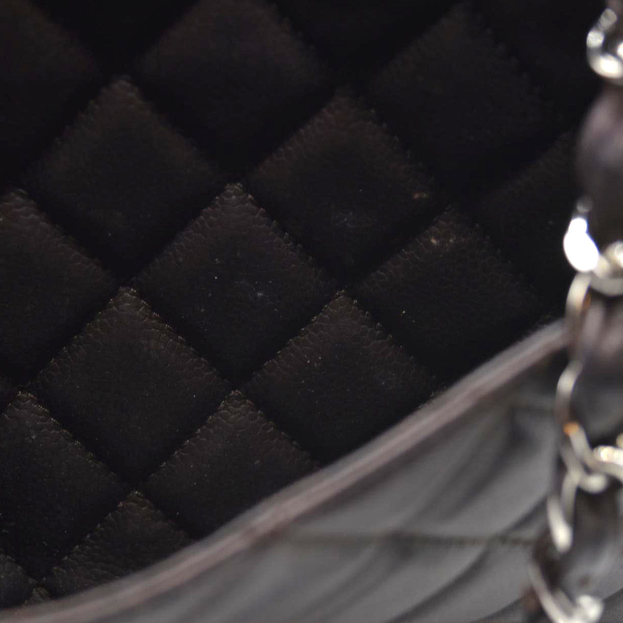 AUCTION $2900 Chanel  Caviar Quilted Grand Shopping Tote GST Brown Silver Hardware 2009