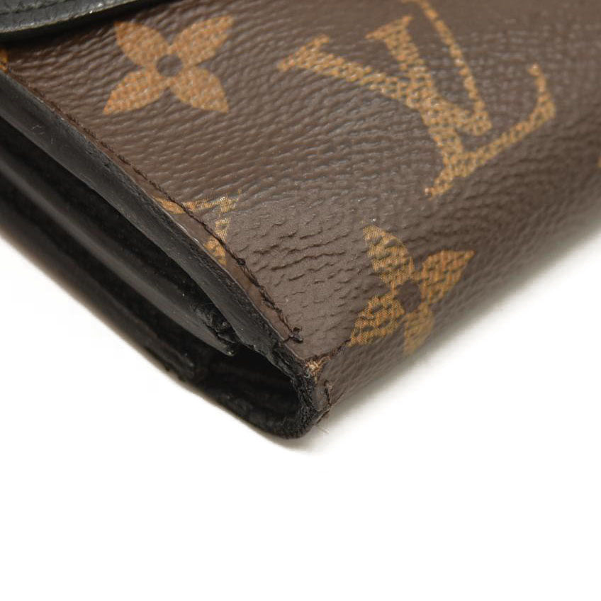 Louis Vuitton  Monogram Pallas Compact Wallet Black CA0166