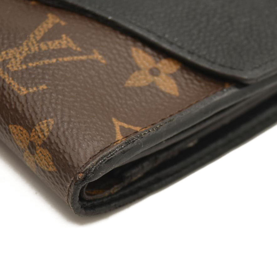 Louis Vuitton  Monogram Pallas Compact Wallet Black CA0166