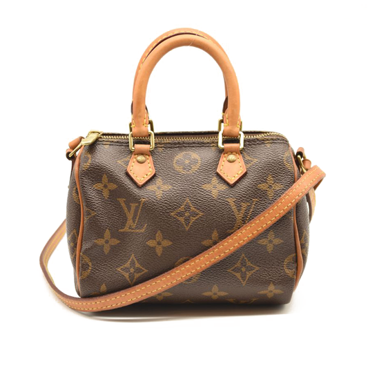 Used LOUIS VUITTON Monogram Nano Speedy TR4115