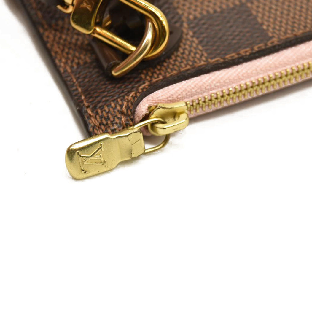 Louis Vuitton  Damier Ebene Neo Neverfull MM Rose Ballerine AR41