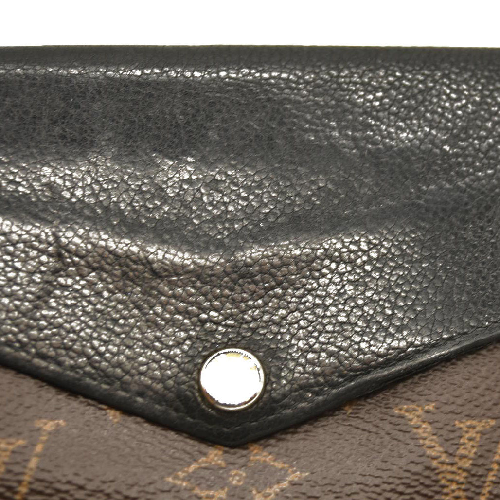 Louis Vuitton  Monogram Pallas Compact Wallet Black CA0166