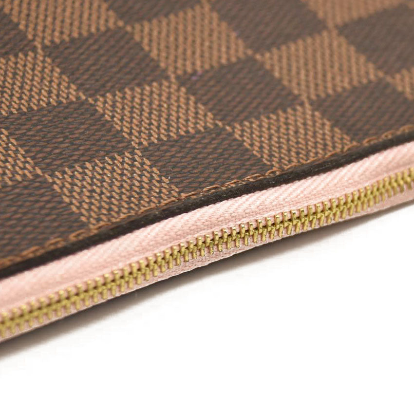 Louis Vuitton  Damier Ebene Neo Neverfull MM Rose Ballerine AR41