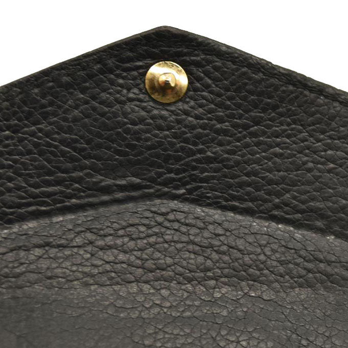 Louis Vuitton  Monogram Pallas Compact Wallet Black CA0166