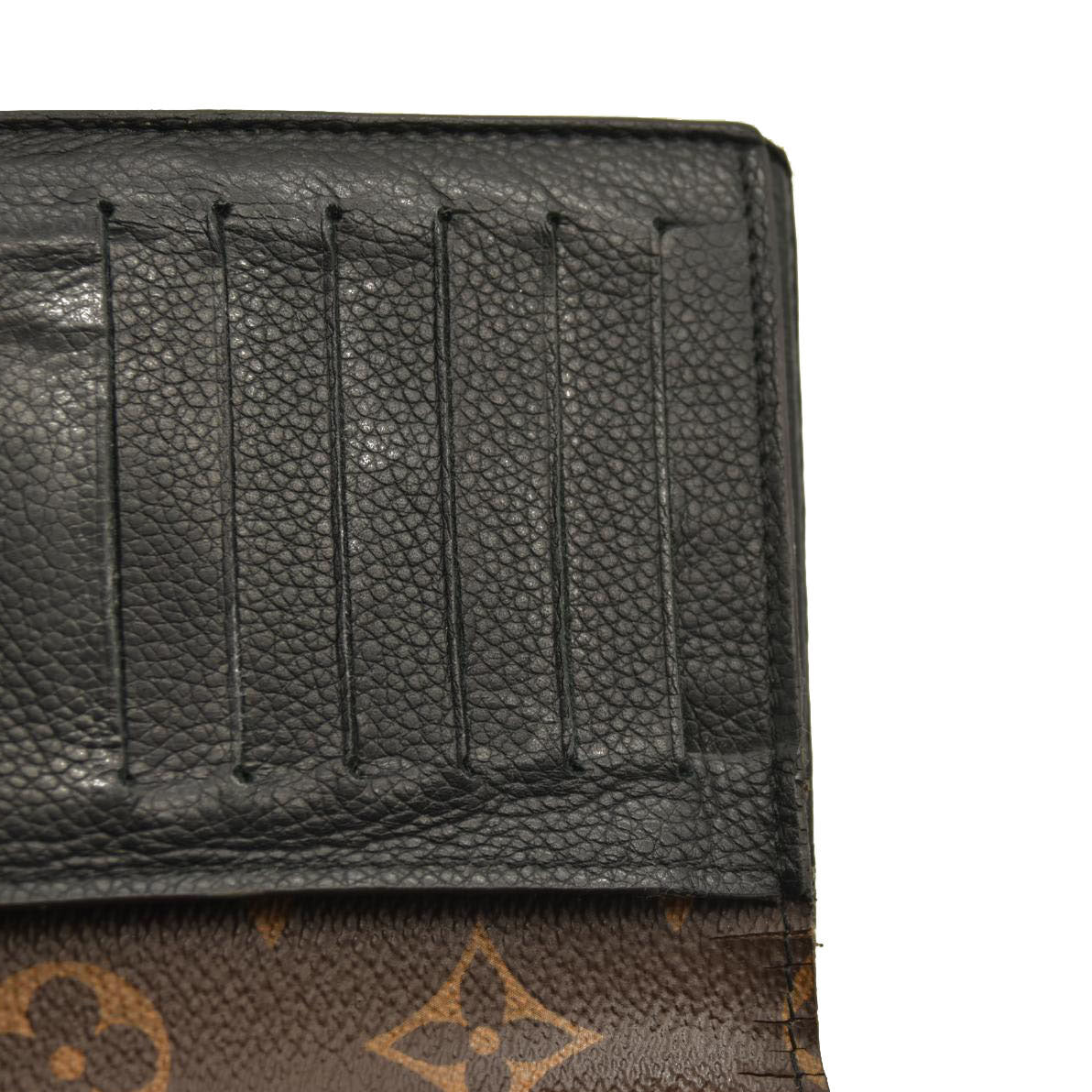 Louis Vuitton  Monogram Pallas Compact Wallet Black CA0166