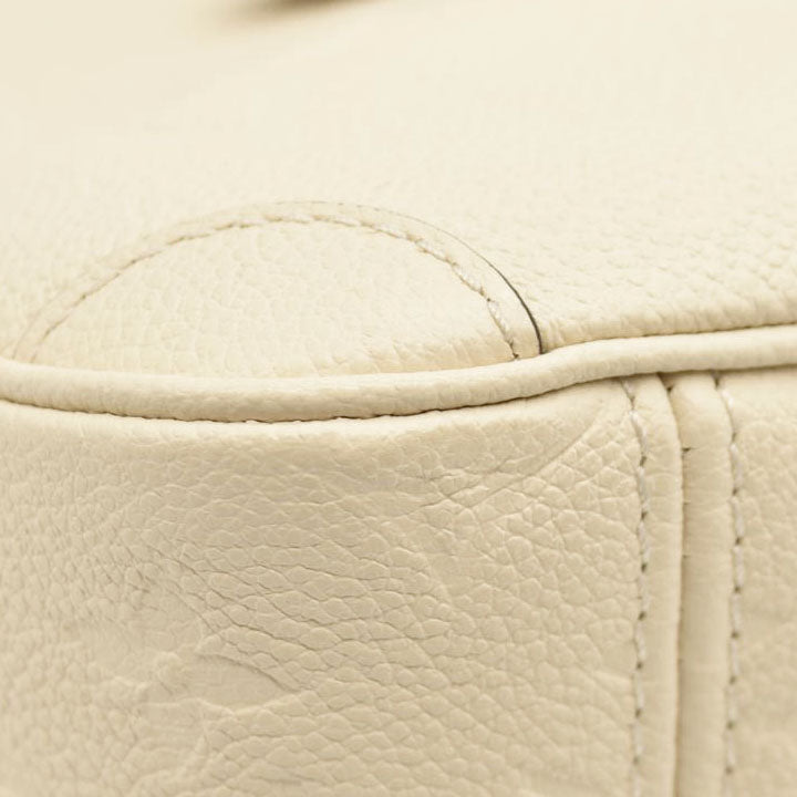 LOUIS VUITTON Trianon PM Monogram Emprreinte Handbag Creme