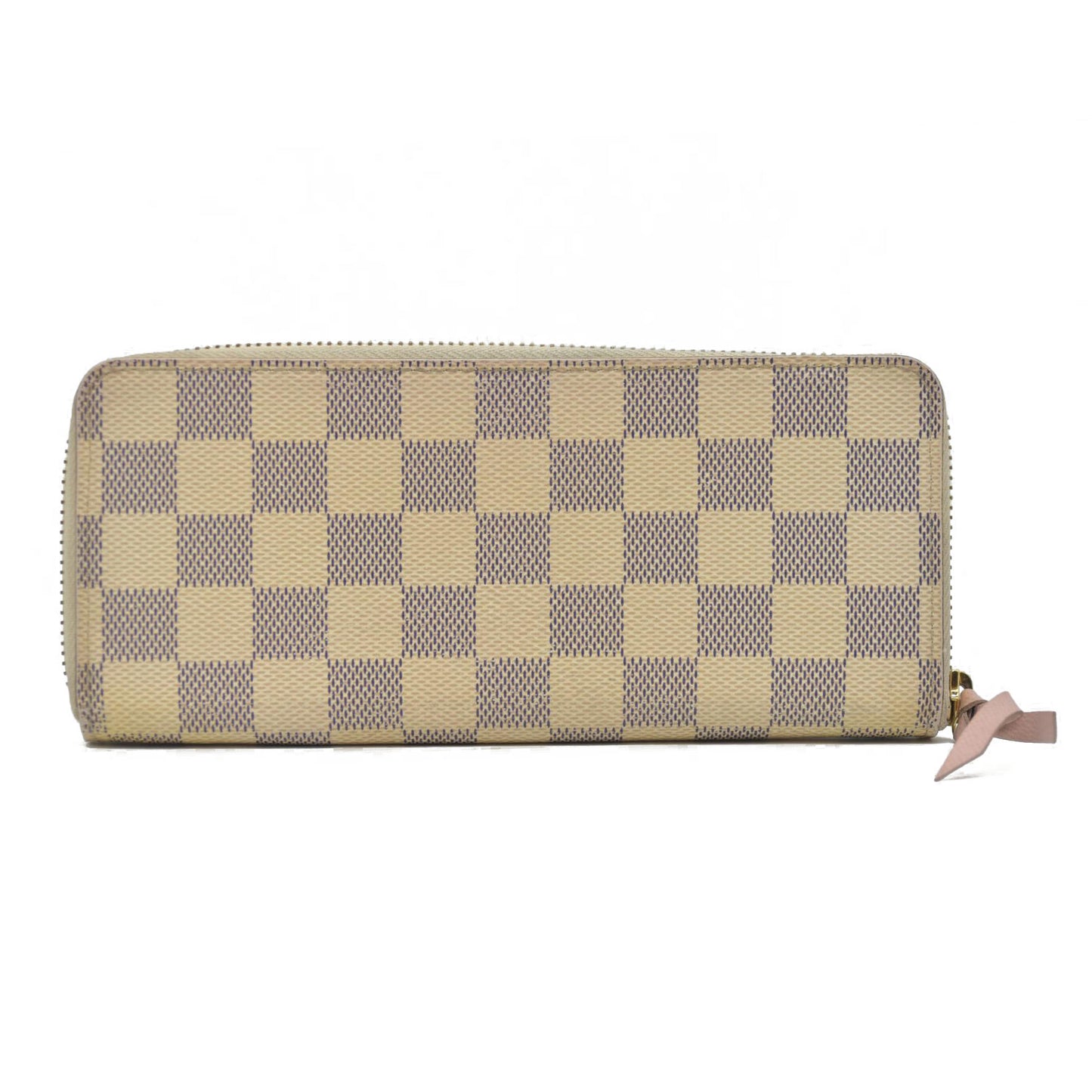 LOUIS VUITTON Damier Azur Clemence Wallet Rose Ballerine SD3129