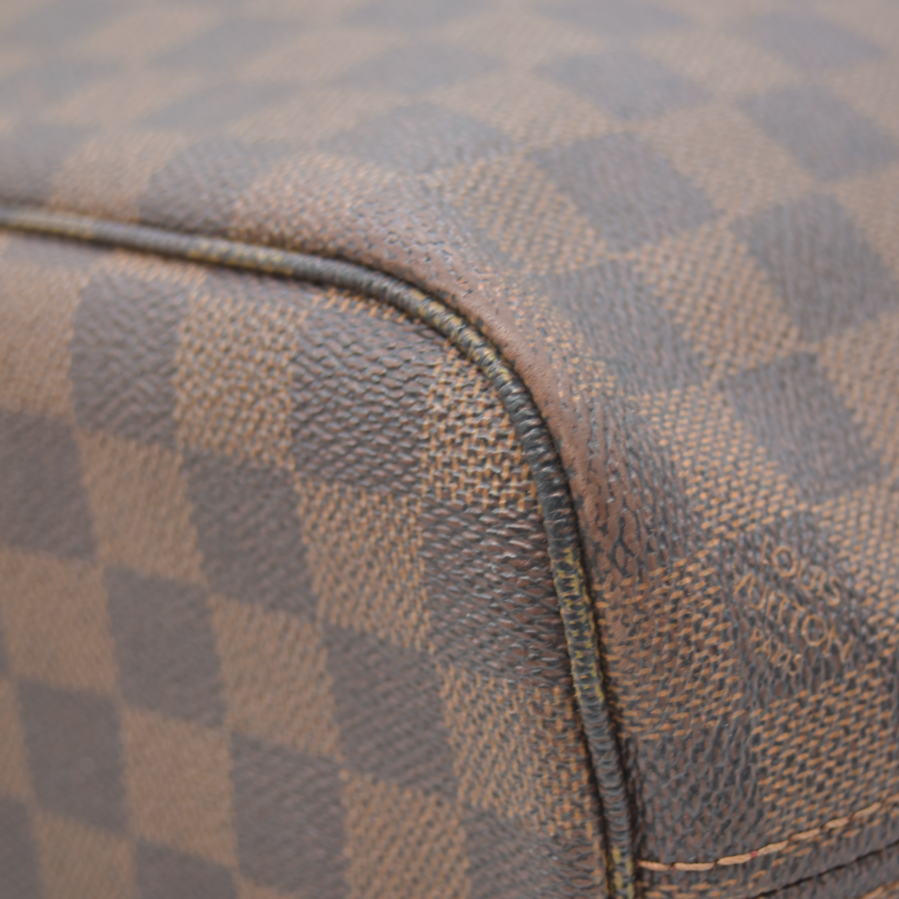 $2160 2009 Louis Vuitton LV Tote Bag Neverfull PM Brown Damier VI1099