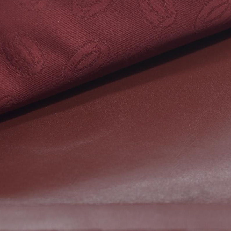 Cartier Vintage Burgundy Bifold Leather Wallet