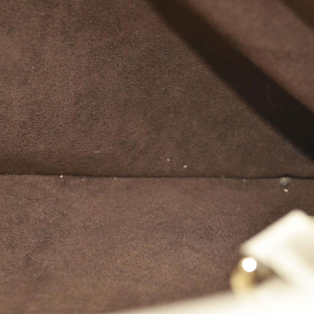 LOUIS VUITTON Trianon PM Monogram Emprreinte Handbag Creme