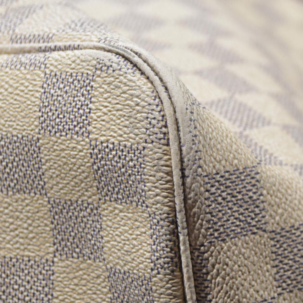$2240 LOUIS VUITTON Damier Azur Neverfull GM TH5019