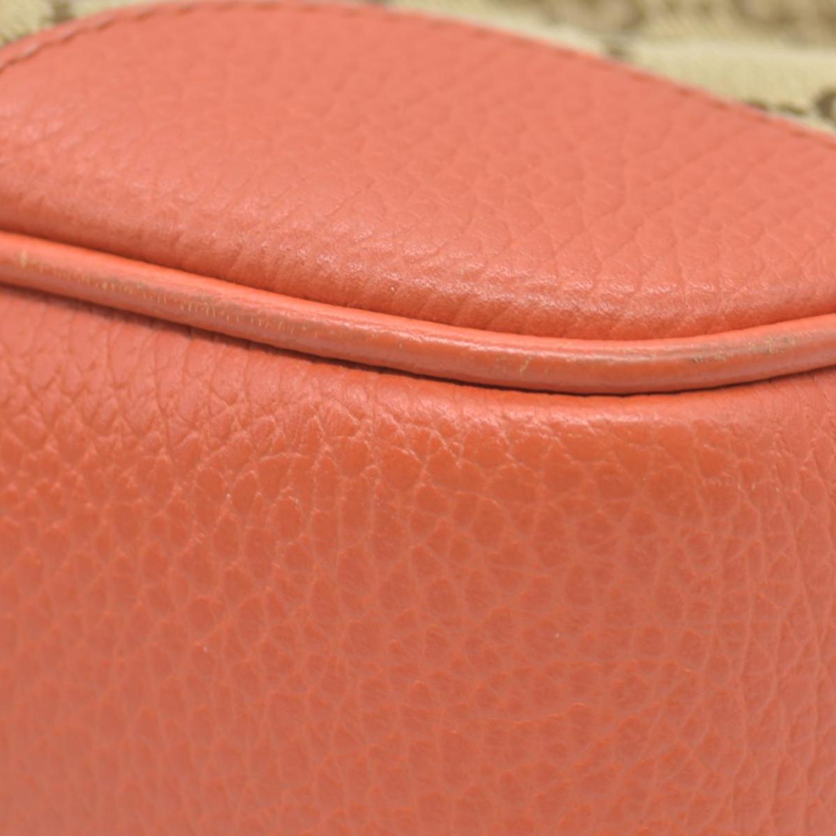 $1290 Gucci Bree GG Canvas Shoulder Bag Orange CONSIGNMENT