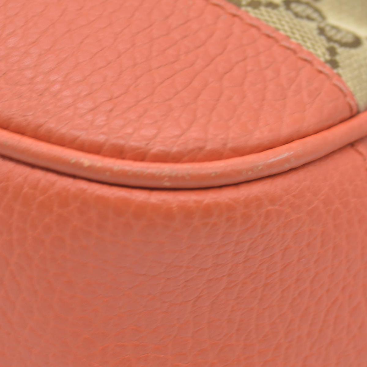$1290 Gucci Bree GG Canvas Shoulder Bag Orange CONSIGNMENT