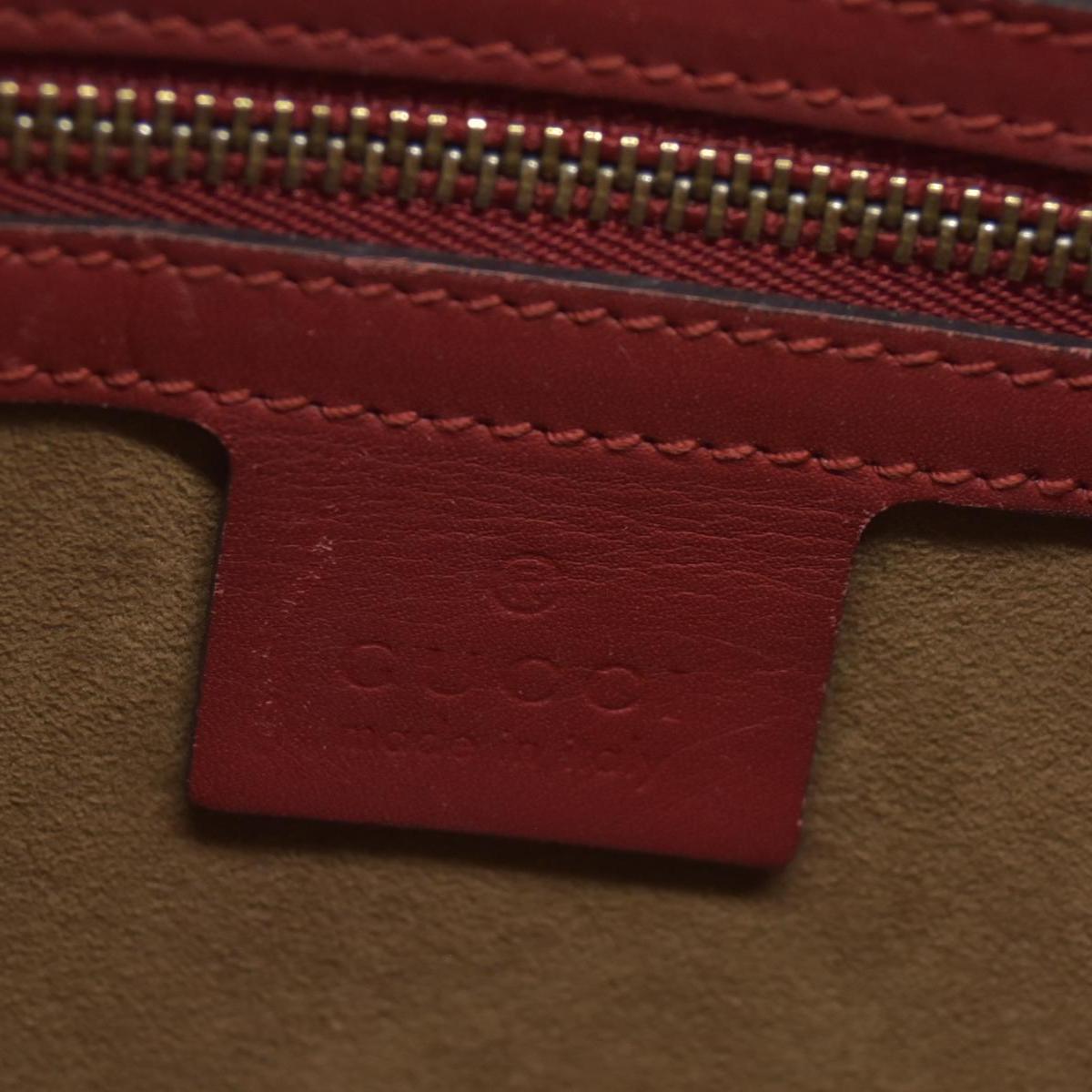 $1980 Gucci GG Supreme Monogram Linea A Hobo Red