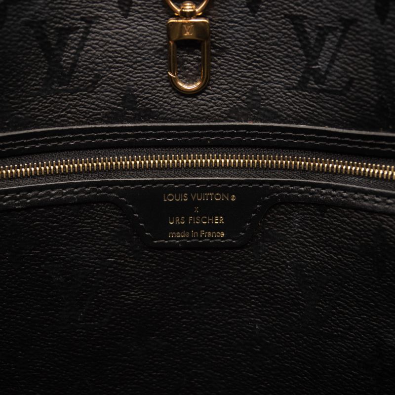 Louis Vuitton Neverfull MM Black Giant Monogram Bag Urs Fischer LVx *No  Pouch*